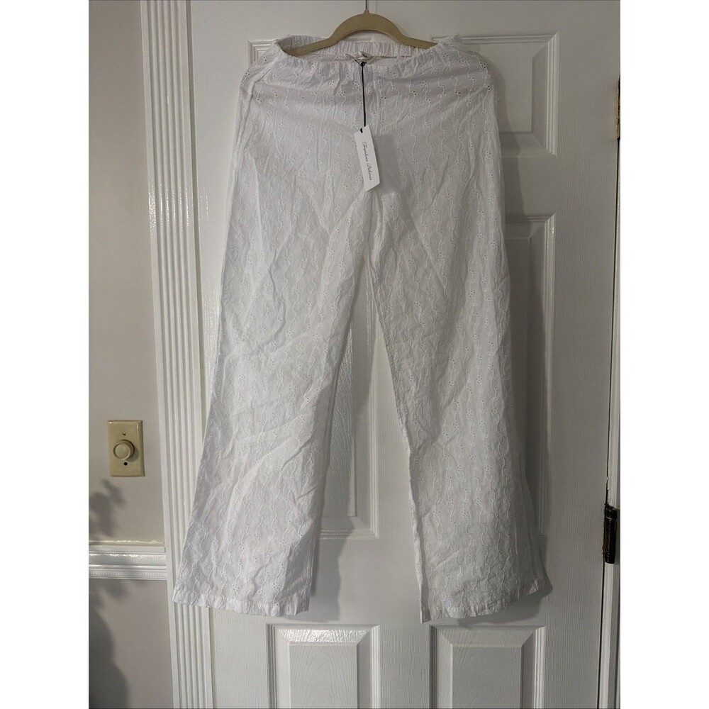 Frankies Princess Eyelet Pants White XS